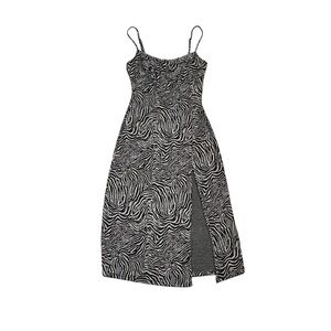 Funky psychedelic zebra pattern dress